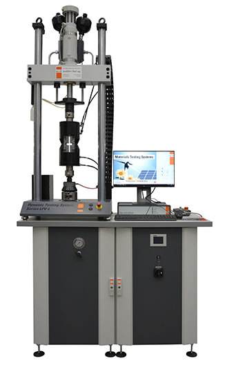 Sistemas dinámicos y de fatiga multipropósito LFV-L hasta 50 kN, ideal para ensayos de materiales biomédicos o avanzados. Esta serie es ideal para ensayos monótonos (estáticos) de tensión, compresión, flexión, cizallamiento, tenacidad a la fractura, durabilidad y fatiga, incluyendo ensayos de crecimiento de grietas por fatiga.